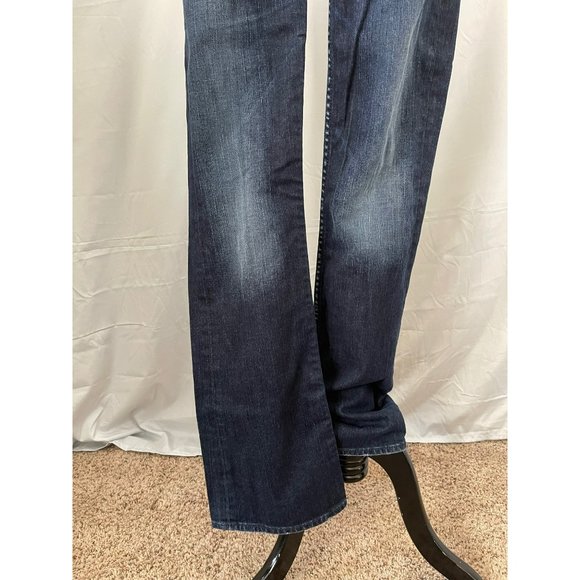 Silver Women's Dark Wash Toni Light Distressed Boot Cut Jeans - 28x33 - Picture 3 of 13